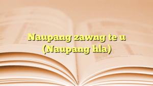 Naupang zawng te u