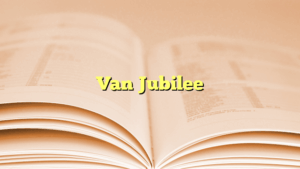 Van Jubilee